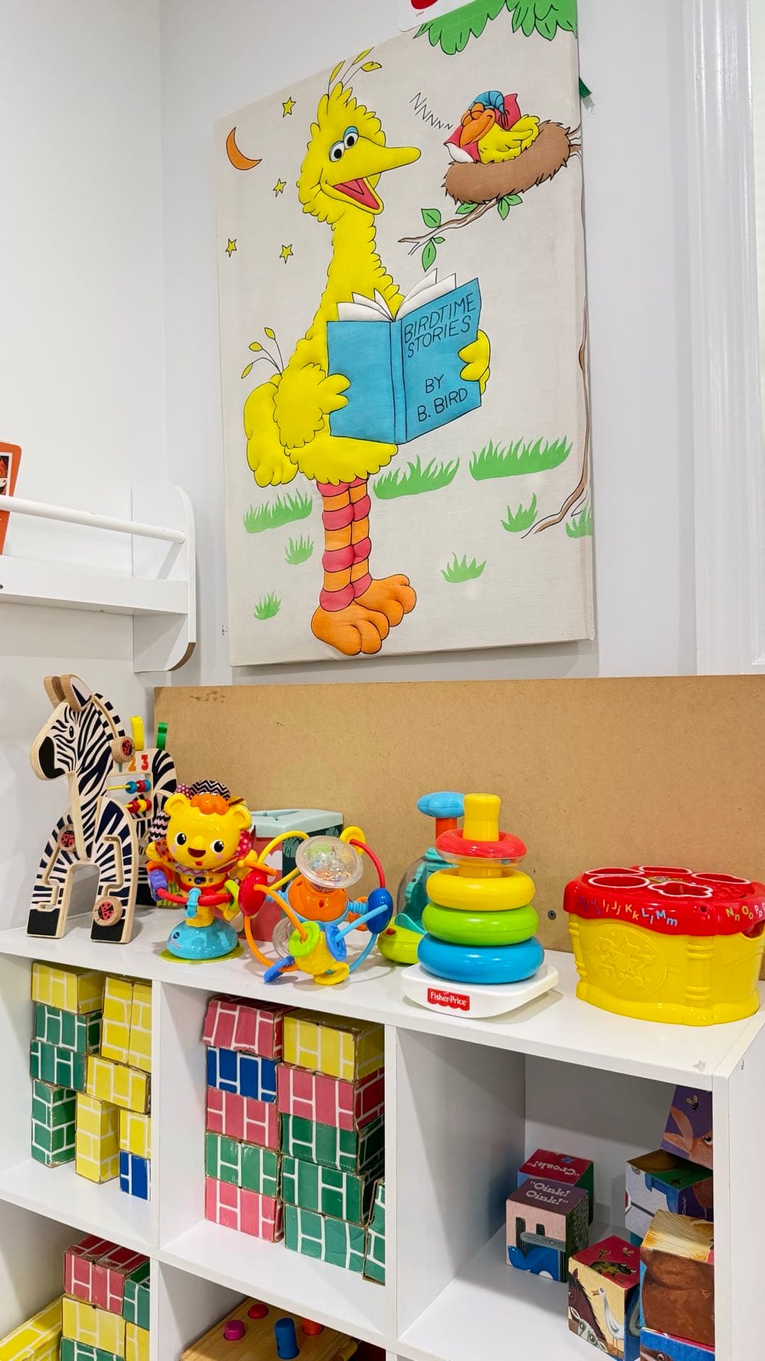 Shelf of toys in the classroom