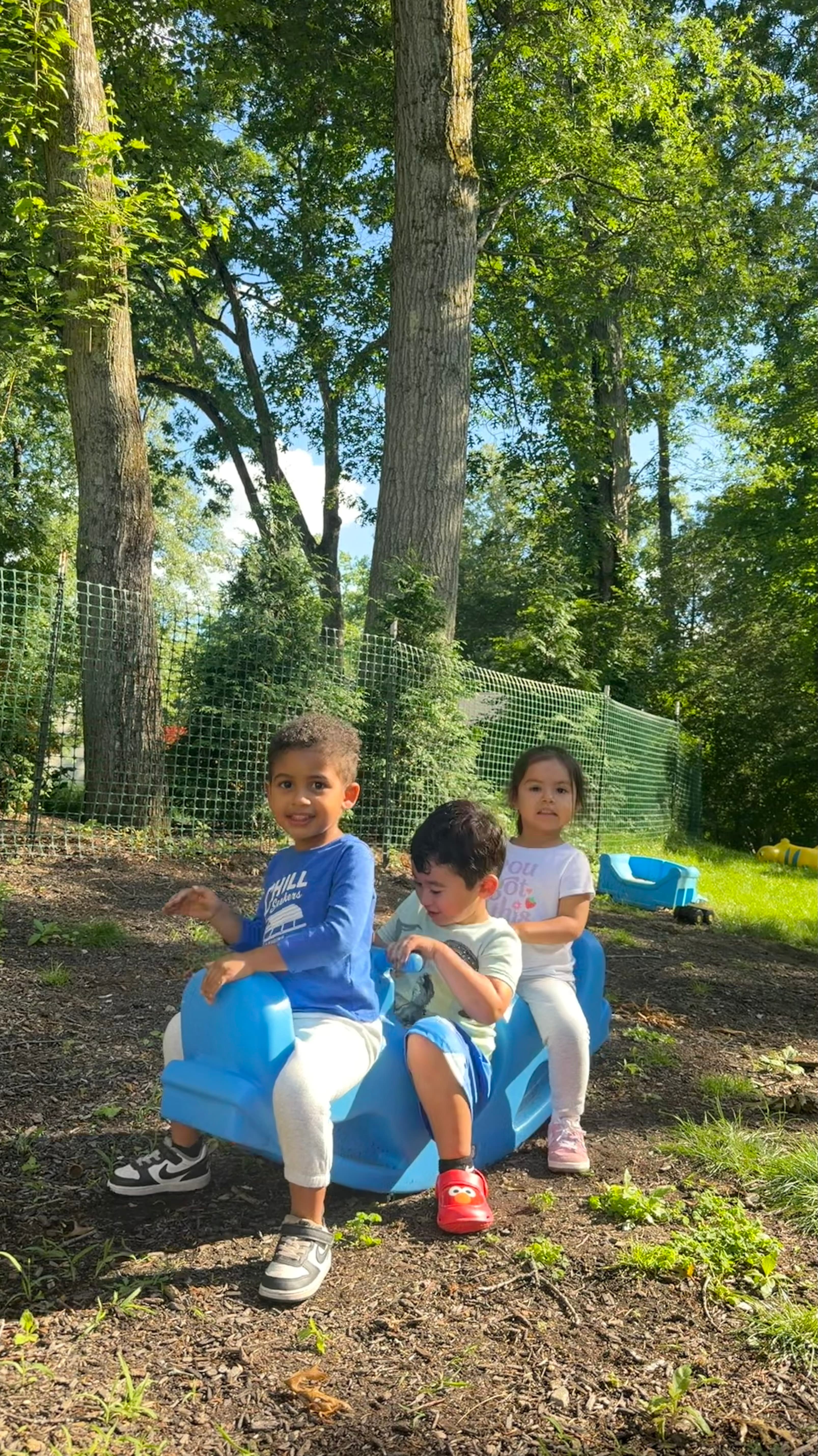 Children playing on playground