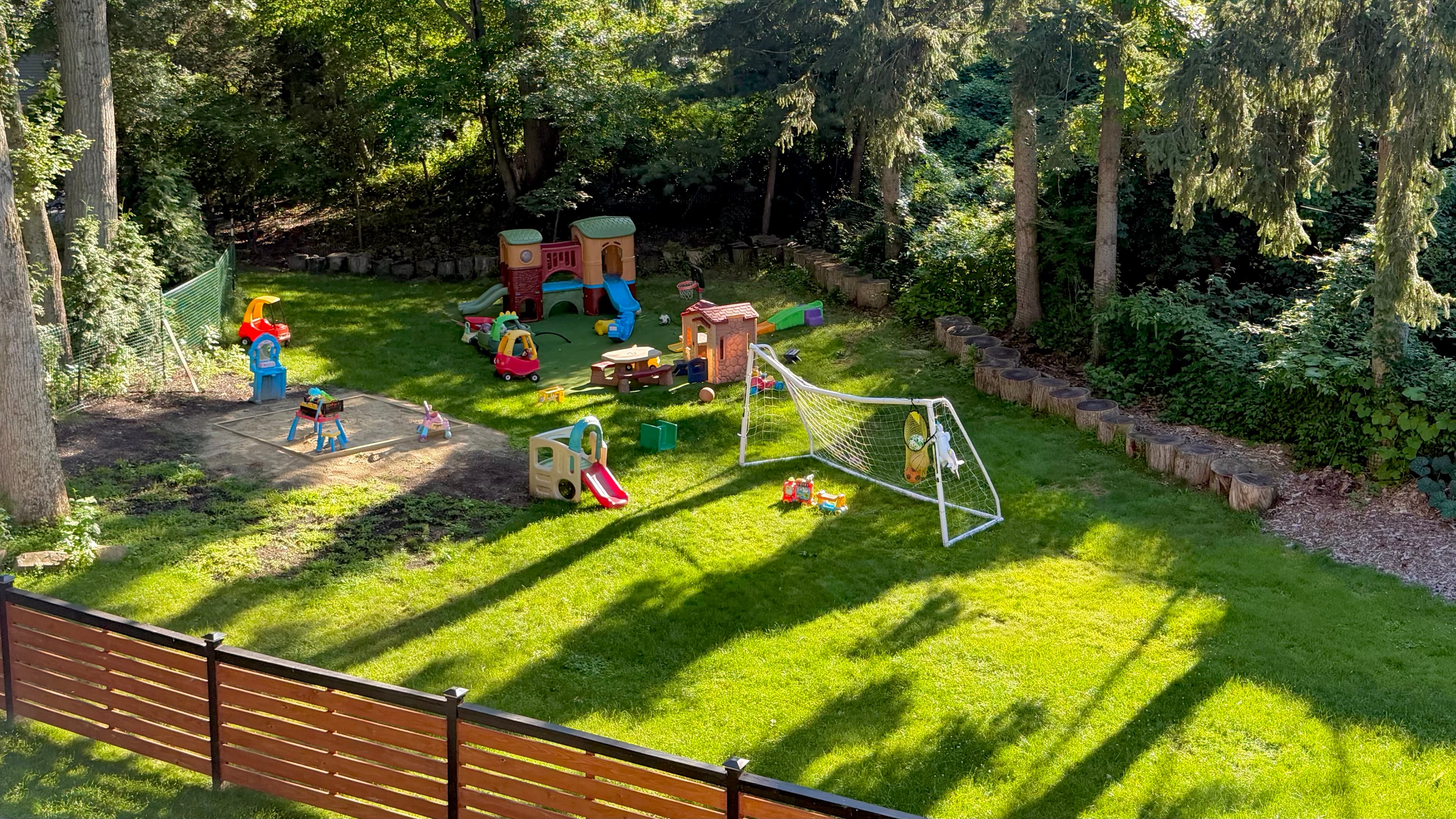 Outdoor playground area