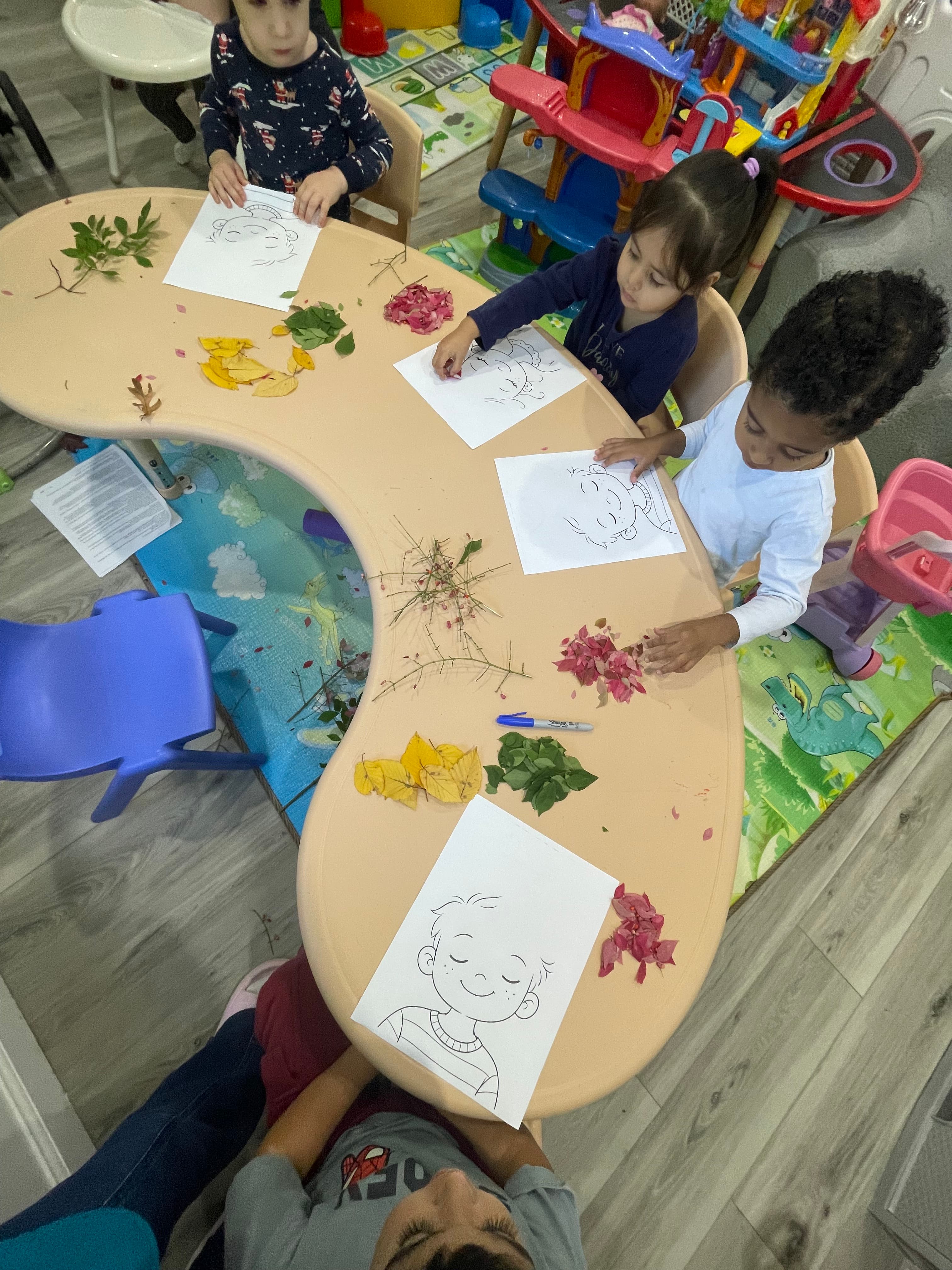 Exploring fall through leaf crafts