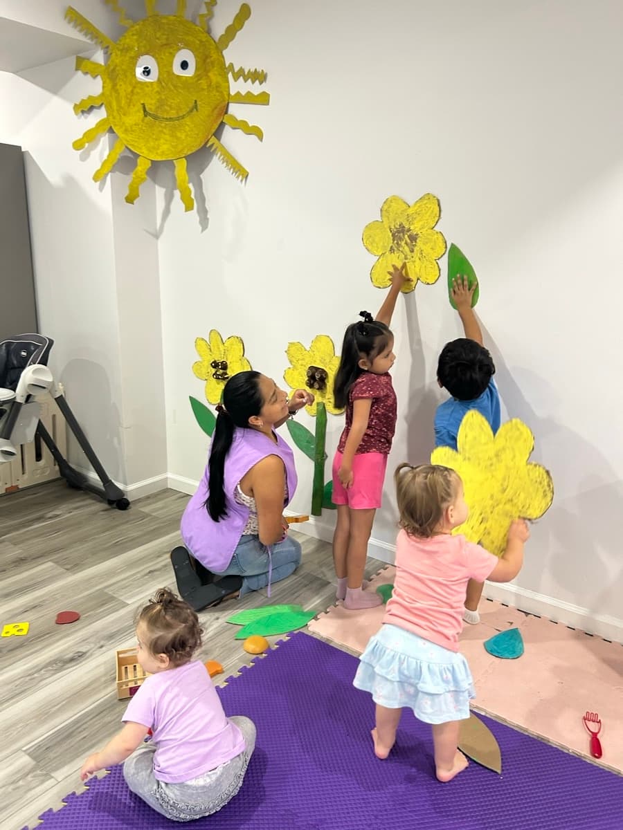 Children playing outside at 3 Tiny Steps